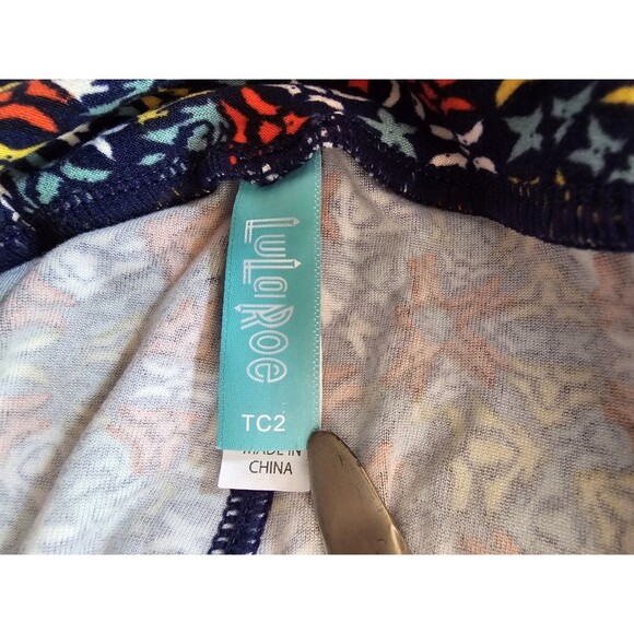 LuLaRoe Leggings TC2 Tall & Curvy 2 Mandala Kaleidoscope Print Multicolor Soft - Picture 5 of 7